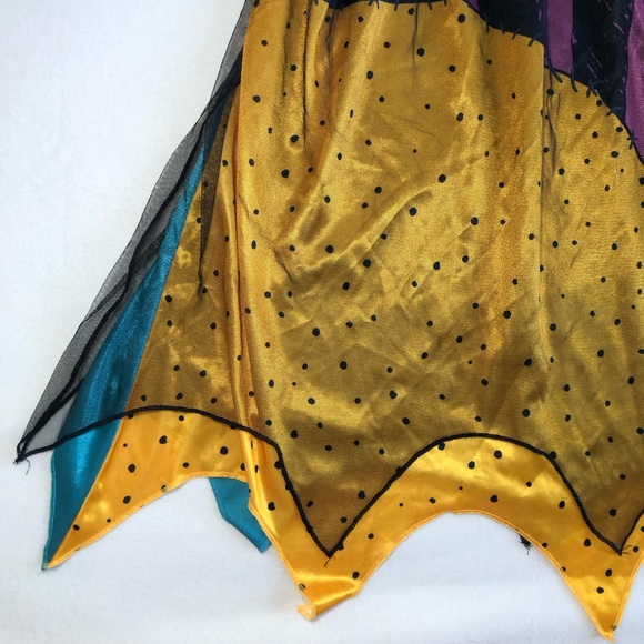 SALLY THE NIGHTMAY BEFORE CHRISTMAS Girl’s Patchwork Satin Dress Size M (8) - Picture 8 of 16